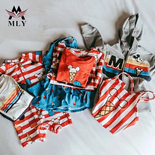 MLY Fashion custom Beachwear Swimsuit Printed Custom Kids Children Swimwear