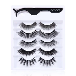 Набор ресниц Docolor, 5 пар, набор драматических ресниц, оптовая продажа