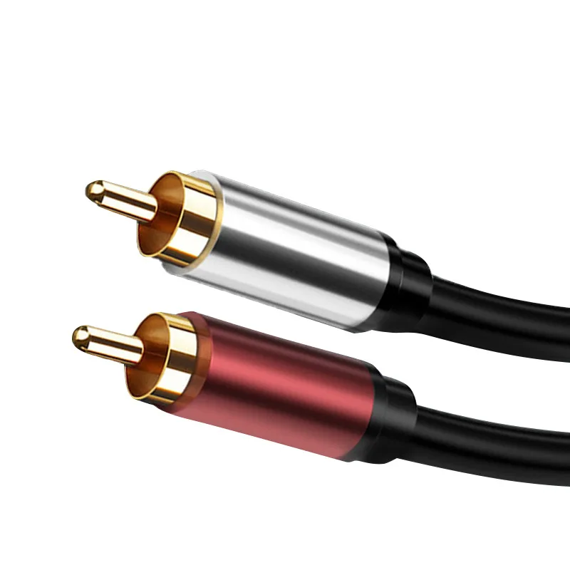 Hot Sale Factory Directly Gold Plated Male To Male 2 Rca To 2 Rca Rca Audio Cable