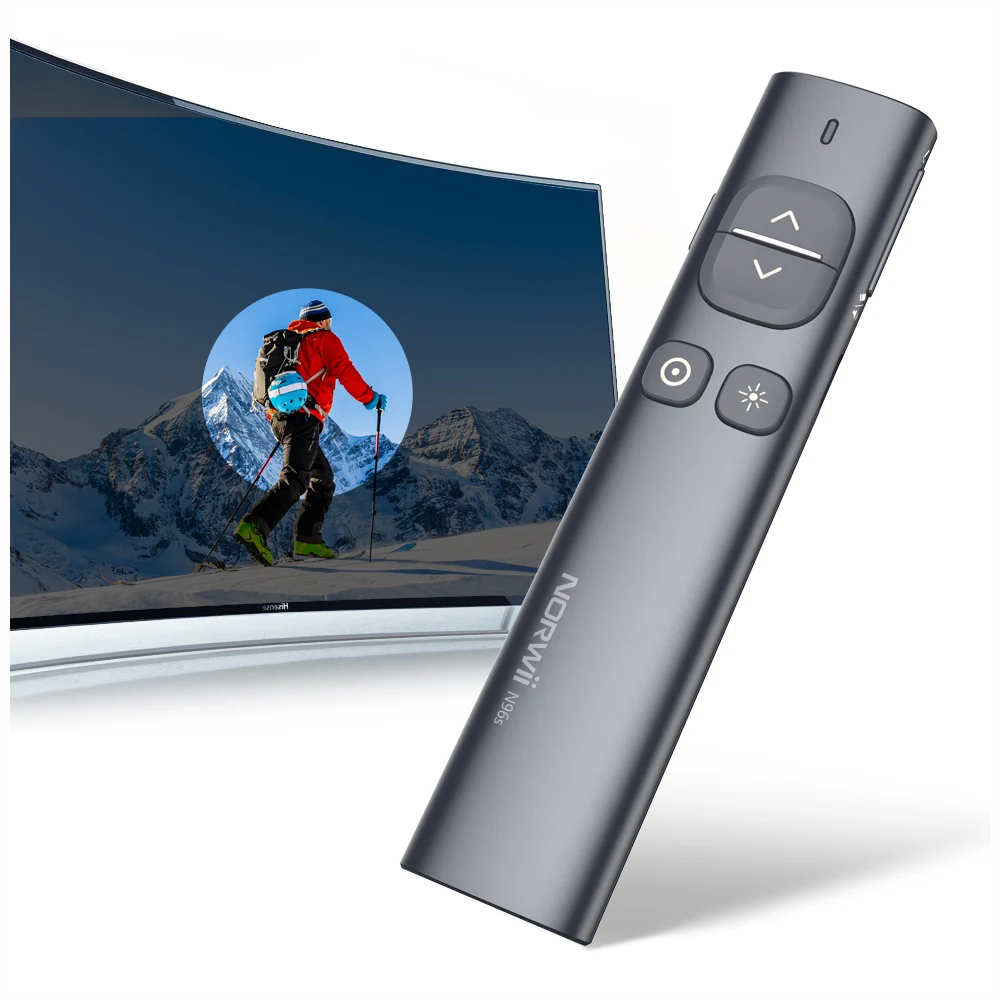 Norwii Highlight Powerpointer Presenter Laser Pointer USB, Projector Pointer Air Mouse Presenter Rechargeable Laser Pointer