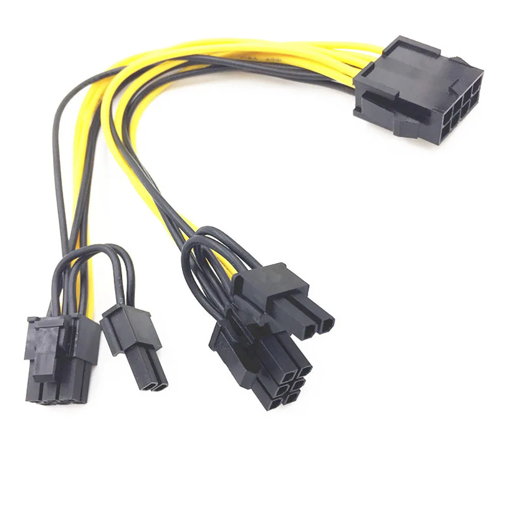 6 Pin PCI-e To 8 Pin (6+2) PCI-e (Male To Male) GPU Power Cable For Graphic Cards HP Server Breakout Board