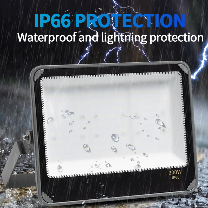 IP66 наружный водонепроницаемый ультра яркий светодиодный прожектор 200 Вт 500 600 заводской туннельный стадион уличный внутренний светильник