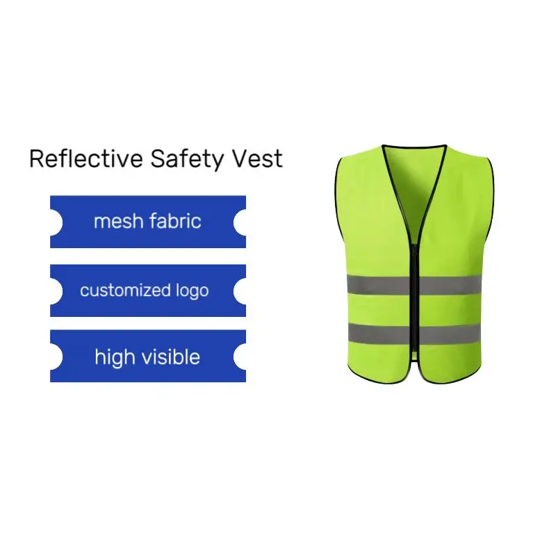 Complex Style High Visible Reflective Safety Vest for Construction Traffic Outside Work Riding