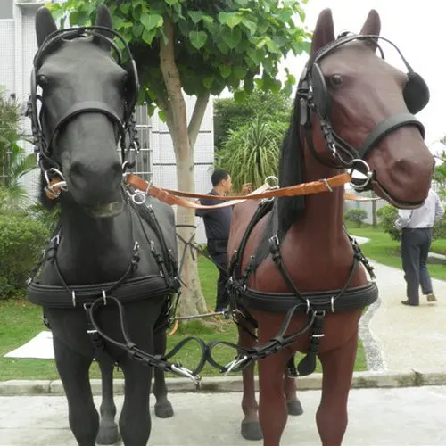 Driving Horse  Harness  SET PVC Equestrian  Horse Racing &Riding Carriage