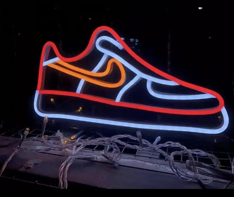  Прямая поставка зеленый башмак Nike Air Max Nature светодиодный неоновый Световой