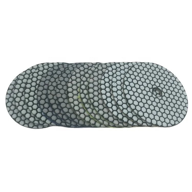 125mm 5inch Dry diamond polishing pad for granite marble stone diamond dry polishing pads.