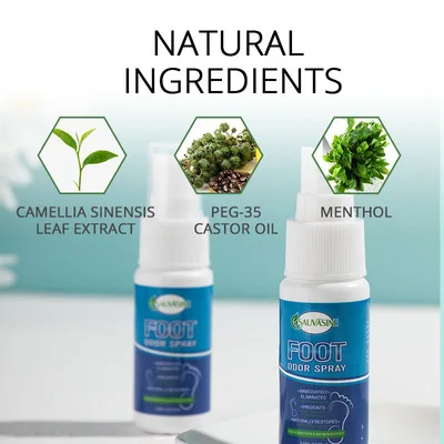 Natural Organic Portable Prevent Odor Foot Spray Deodorant Foot Shoe Deodorant Spray