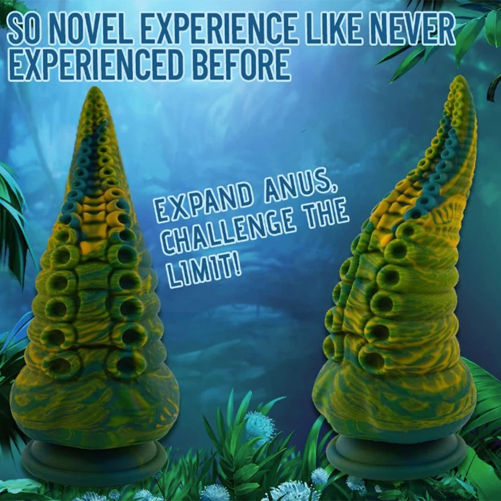 Wholesale monster silicone octopus tentacle Dildo with powerful suction cups for anal insertion of male and female sex toys