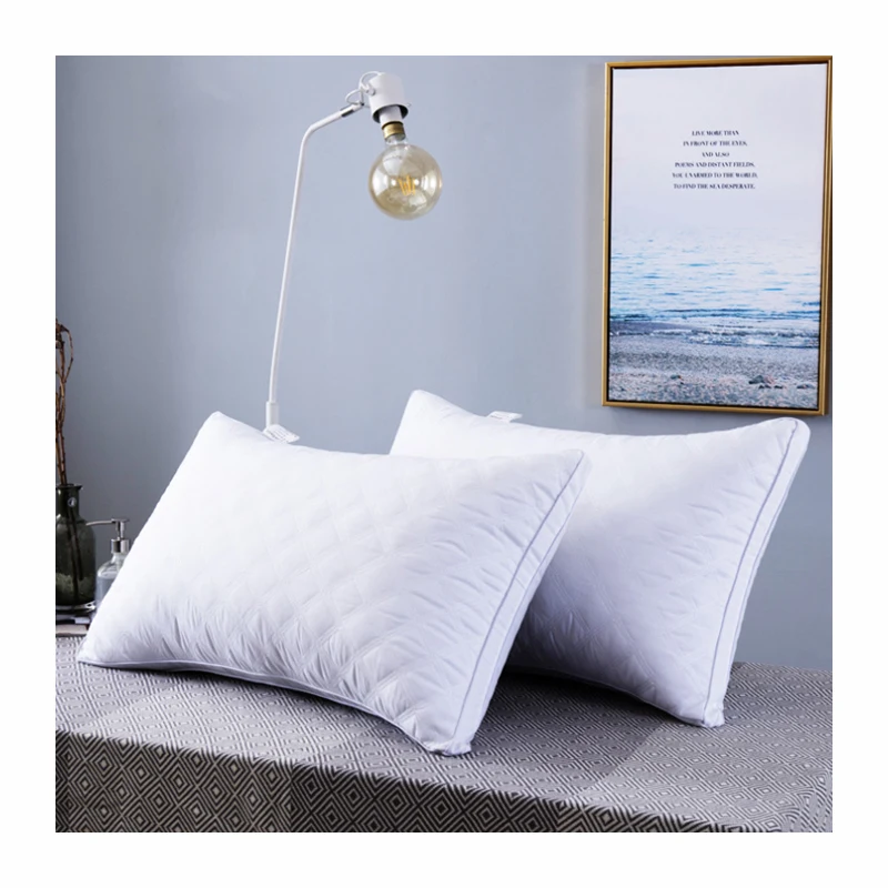 2024 Luxury Customize 5 Star Hotel White Goose Pillow Insert 1000g Sleeping  Hypoallergenic Hotel Pillow