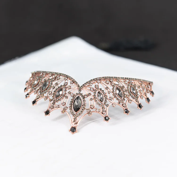 Tiaras and Crowns Wedding Tiara Bridal Crown Retro Headband Crystal Rhinestone Crown Princess Birthday Party Tiaras