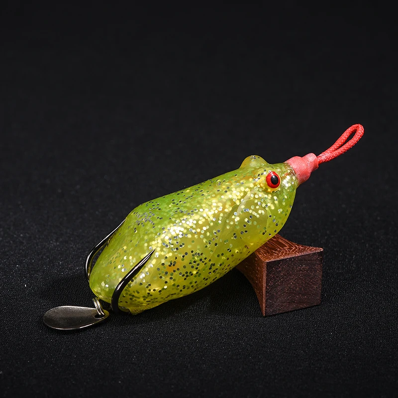 freshwater frog fishing lure handmade high quality soft fishing lure baits with strong pulling force