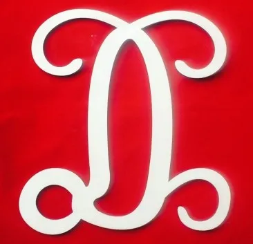 monogram font ornament MDF letter M