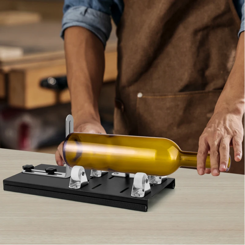 Stainless Steel Glass Bottle DIY Cutter Professional Design Beer  3/5 Wheels Cutting Tools