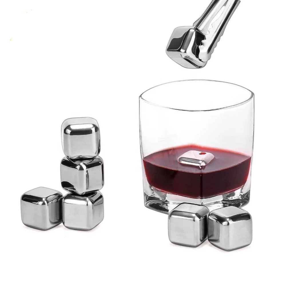 Дропшиппинг подарки охлаждение для виски кубик льда из нержавеющей стали