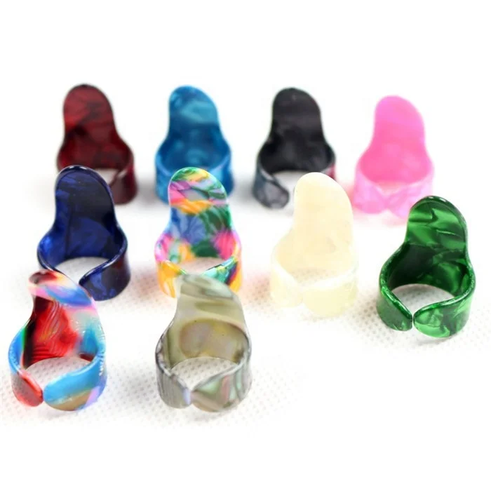 Plastic Finger Finger Guitar Picks  Guitar Plectrums Picks Acoustic Electric Bass Guitar Accessories Colors Random