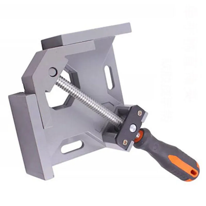 Aluminium Single/Double Handle 90 Degree Right Angle Clamp Photo Frame Corner Clip Woodworking Vise Workbenches