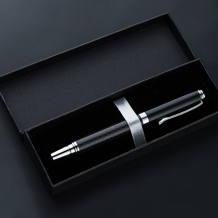 GemFully top 10 trending products 2024 wholesale Deluxe metal roller tip pen classic pu leather gift pen