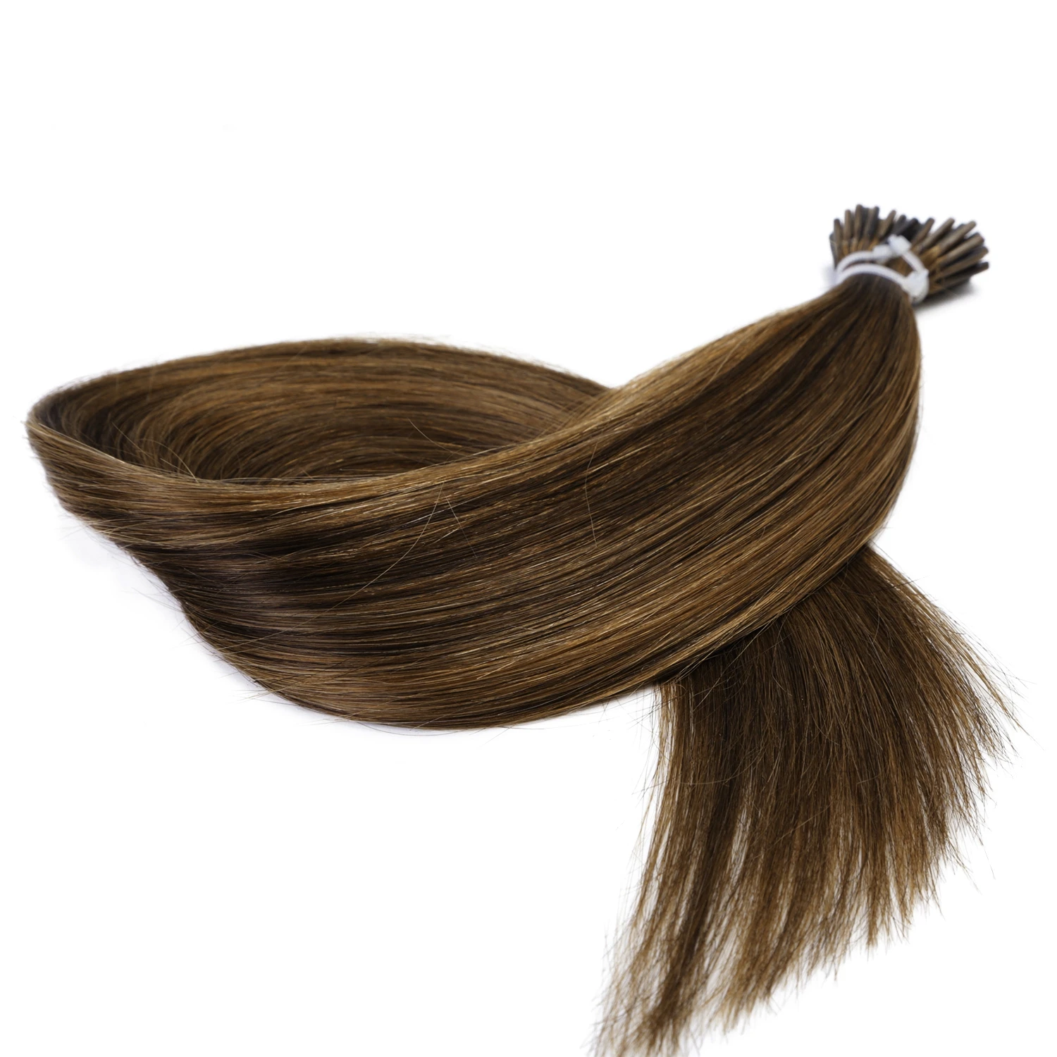 Фабрика OEM выровненные кутикулы волосы Remy итальянские кератиновые P4-30 для наращивания волос # I Tip