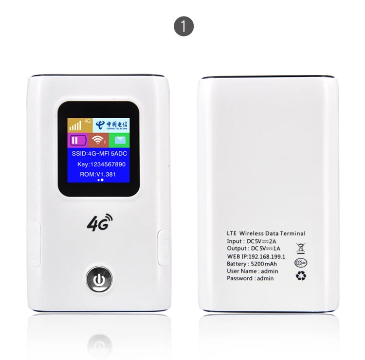 4G Lte power bank portable router mifis support 6000mAh