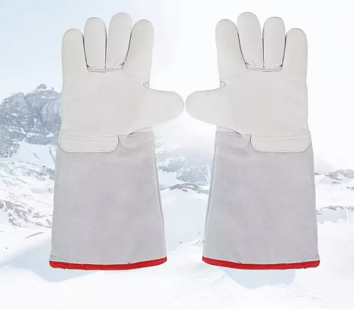 2024 High Quality Cryo Protect Hands Dry Ice Hand Warm Liquid Nitrogen Protective Gloves