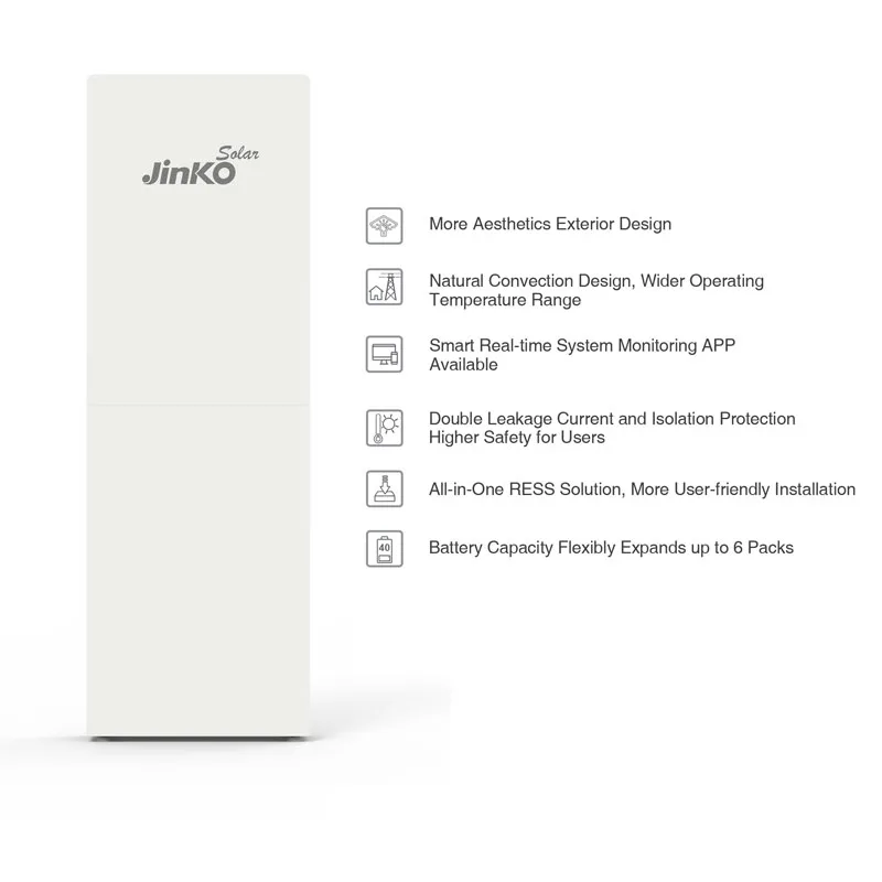 JINKO BMS LFP Battery Inverter All in One Energy Storage System 10 kwh stromspeicher 48v 51.2V 2MPPT LiFePO4 Solarspeicher 10kw