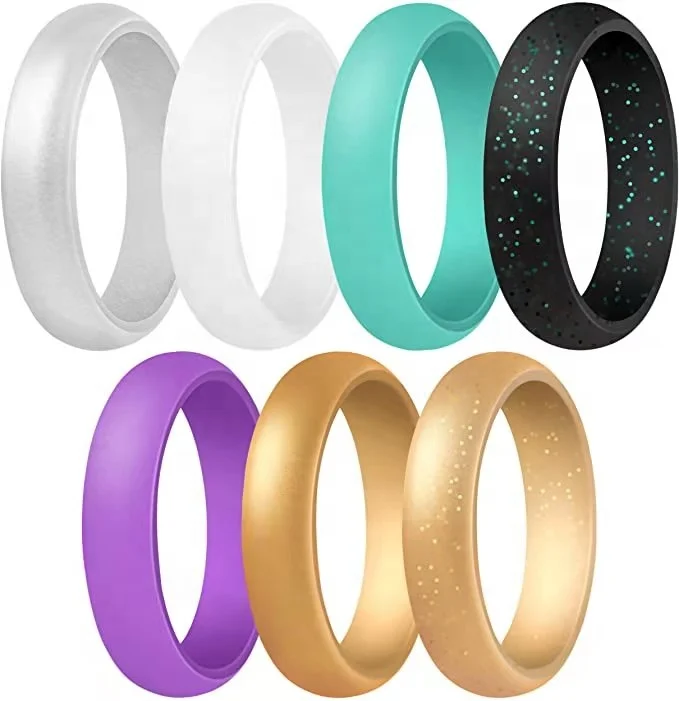 hot selling silicon rubber  finger rings jewelry for women