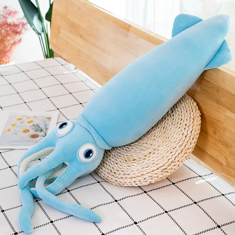 high-quality cute plush toy sea creature octopus bed sleep pillow custom long letters plush pillow octopus plush toy