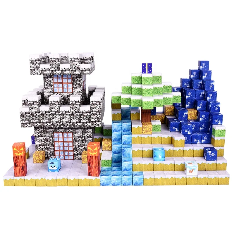 High Quality Magnetic Building Block Manufacturers Wholesale Custom Kids Mine crafts Sets For Kids Birthday Gifts