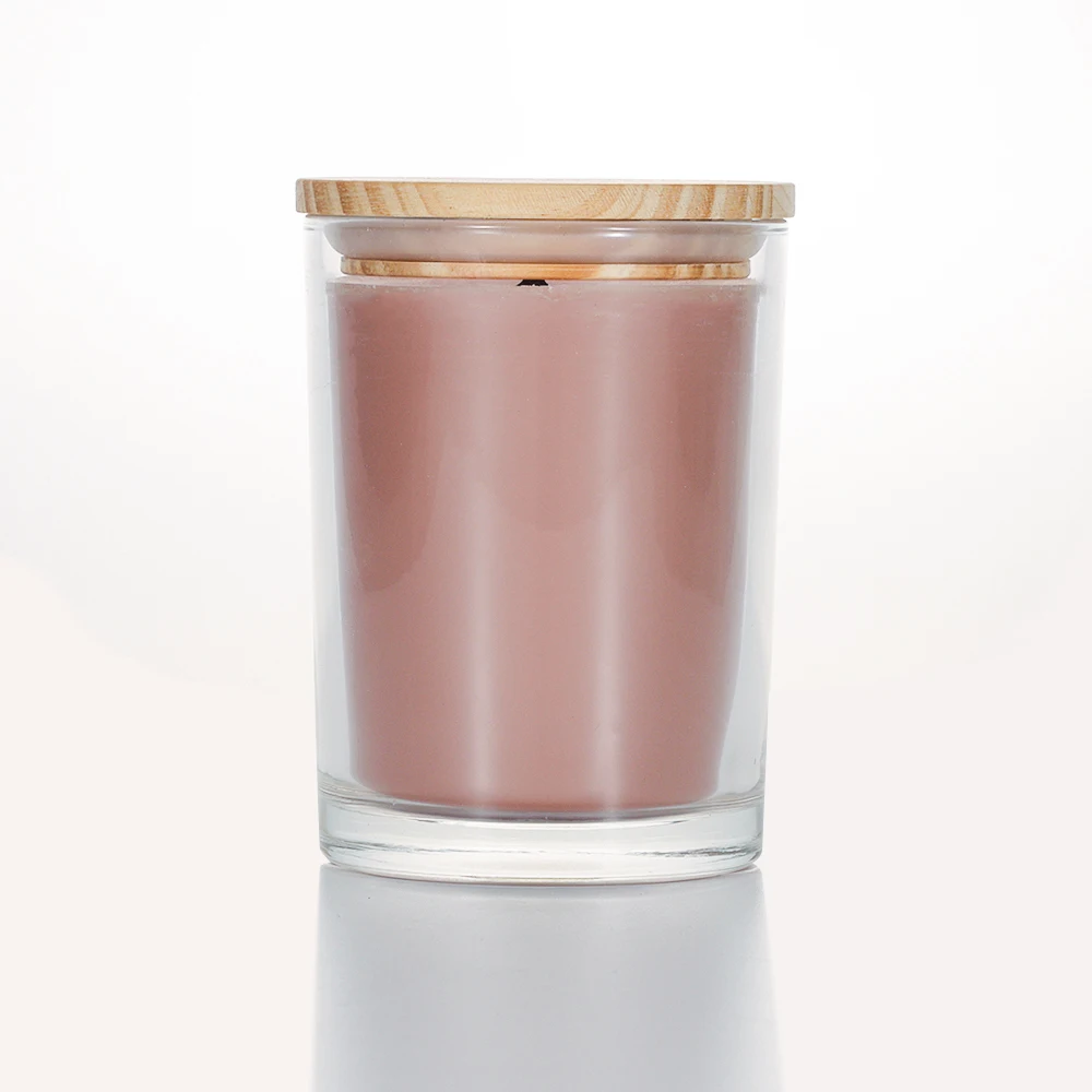 Hot Selling Strong Smell Unique Soy Wax Aromatherapy Luxury Scented Candle Cup Concrete Soy Candle In Glass Vessel