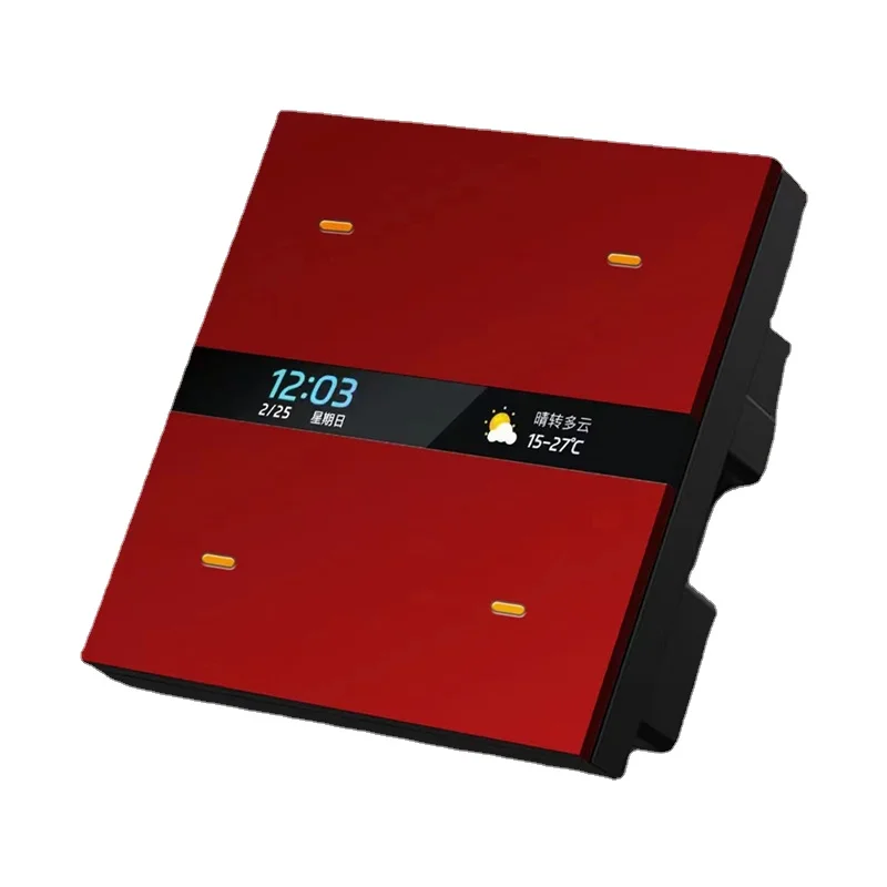 Tuya умный композитный переключатель zigbee домашний 220 В настенный выключатель света с ЖК-дисплеем изменяемое имя даты погоды