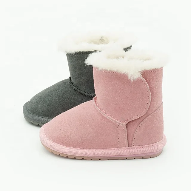 Warmlab на заказ персонализированные модные кожаные/замшевые/сапоги из натуральной шерсти для малышей