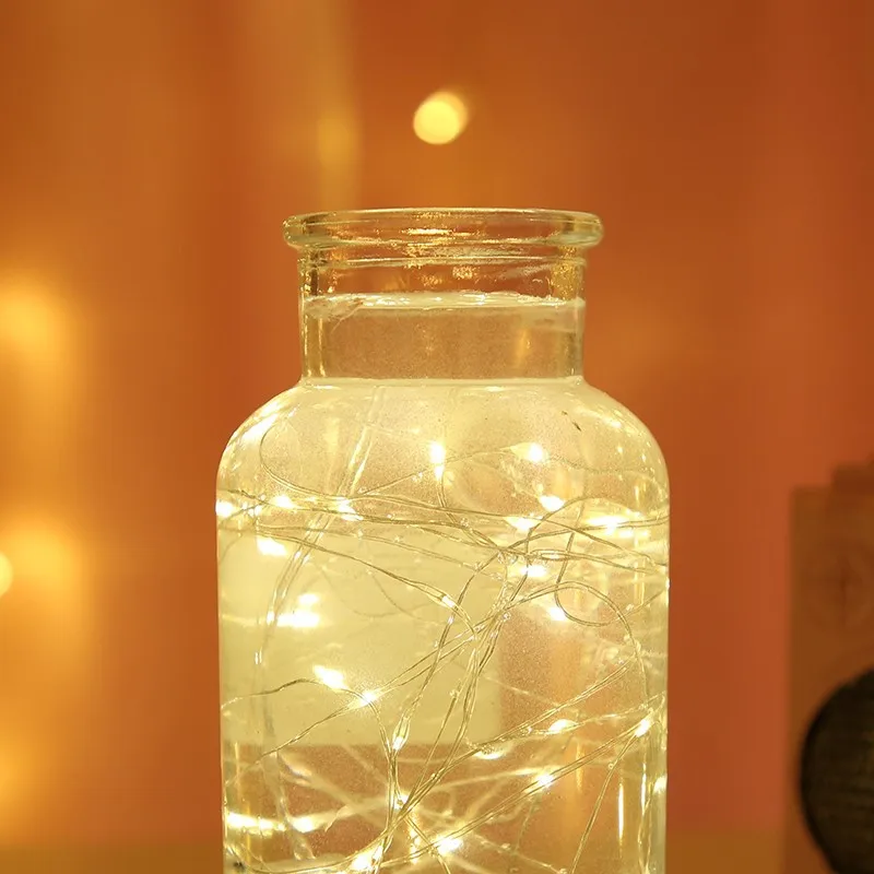 
Waterproof Twinkle Lights Copper Wire LED String Christmas Ornaments Garland Indoor Bedroom Home Wedding New Year Decoration 