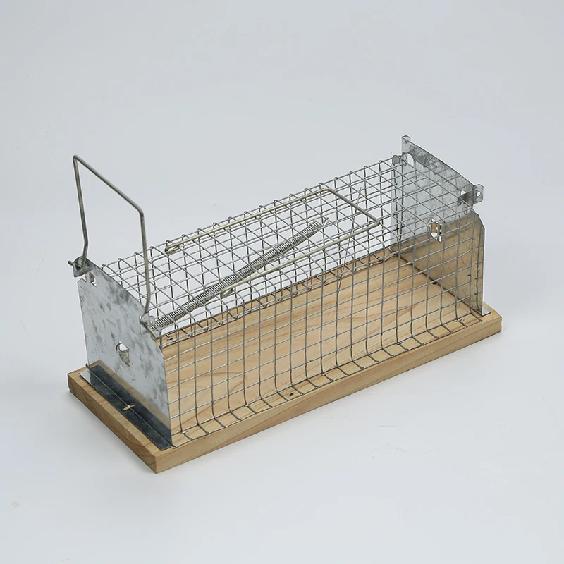 Hot Product Large And Small Two Entry Wooden Metal Different Sizes Mouse Trap Cage For Sale