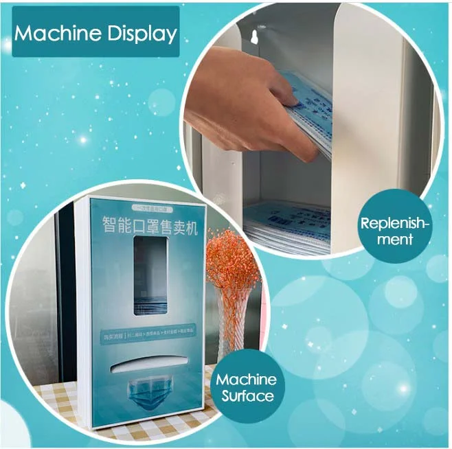 Public Single Package Mask Dispenser Pharmacy Vending Machine Coin Operated/Credit Card Face Mask Vending Machine