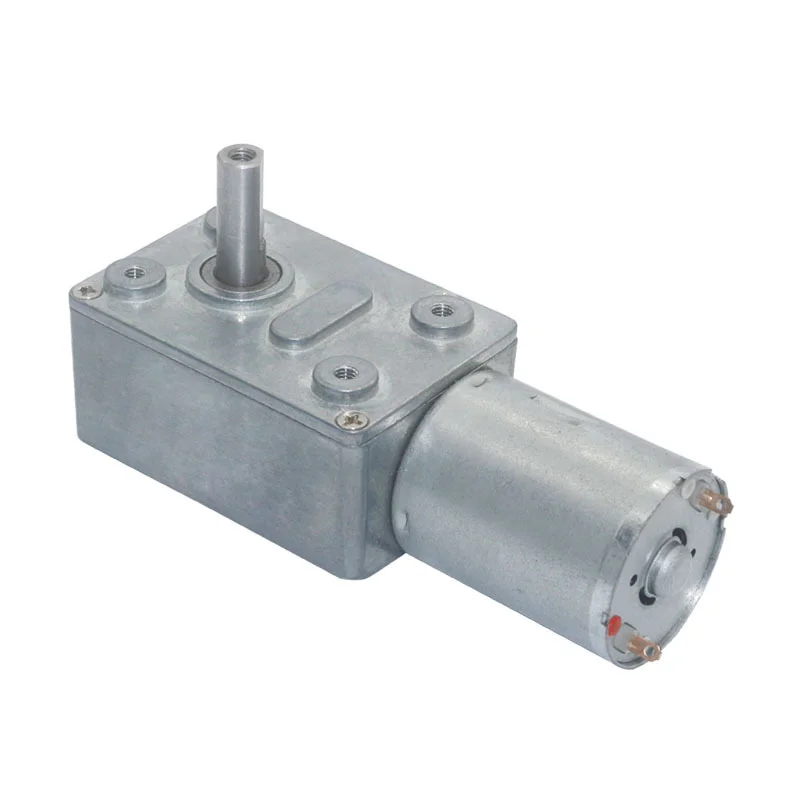 10RPM 40RPM Jgy370 High Torque Reducer Small Hollow Shaft Self-lock Engine 24V 12V Dc Micro Electric Drive Worm Gear Motor