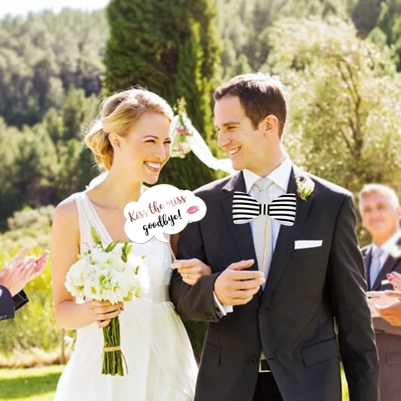 22.7  Rose Gold Bride to be 20 Piece Photo Prop Bachelorette Bride-to-Be Wedding Engagement Party