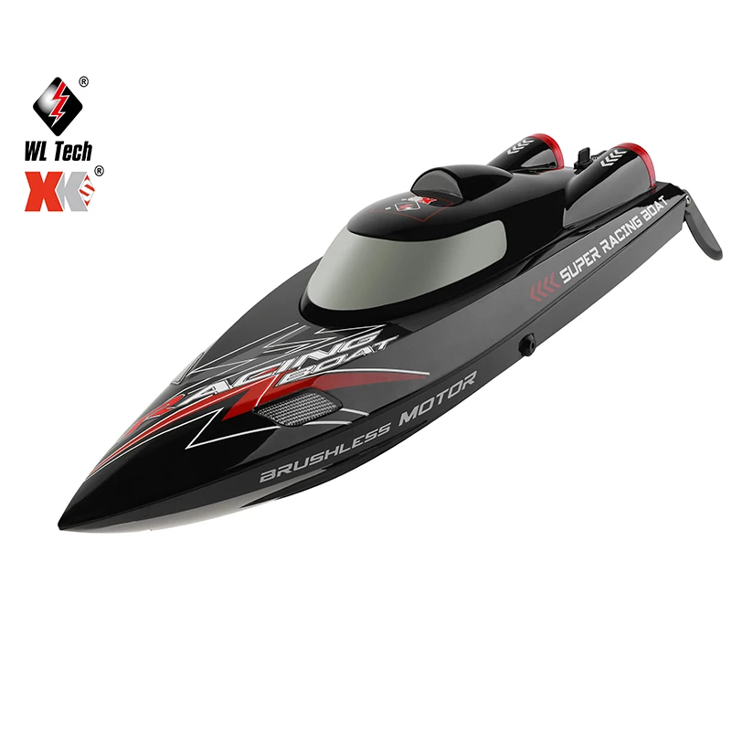 Скоростная лодка XK WLToys WL916 2 4 ГГц канала водонепроницаемая 55 км/ч высокоскоростной бесщеточный двигатель радиоуправляемая Игрушечная модель