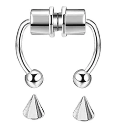 Fj Piercing Jewelry Stainless Steel Magnet Nose Ring Magnetic Nasal Splint