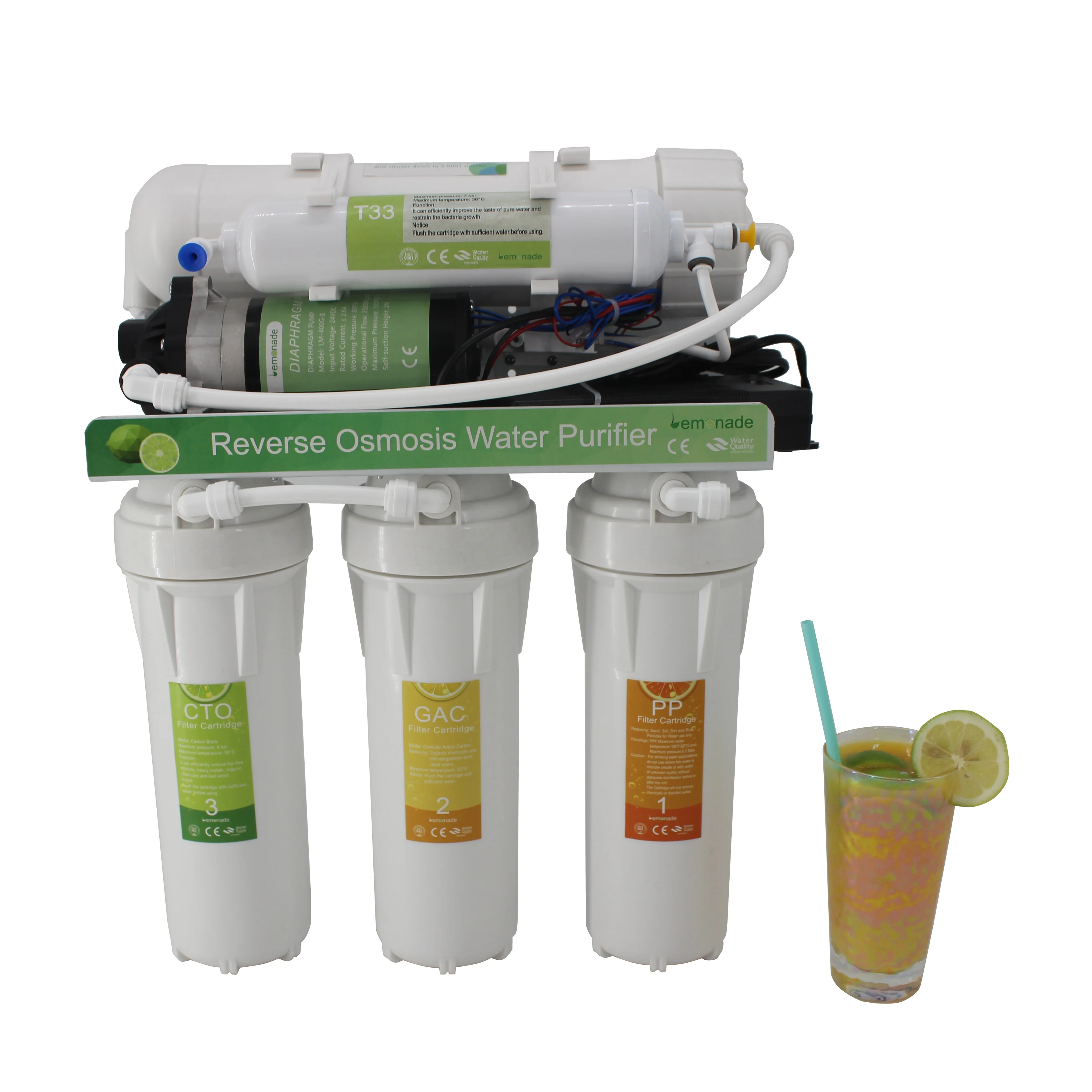 Classic High quality Home Kitchen 400G 5-Stage Auto-flush RO Water Purifier under sink