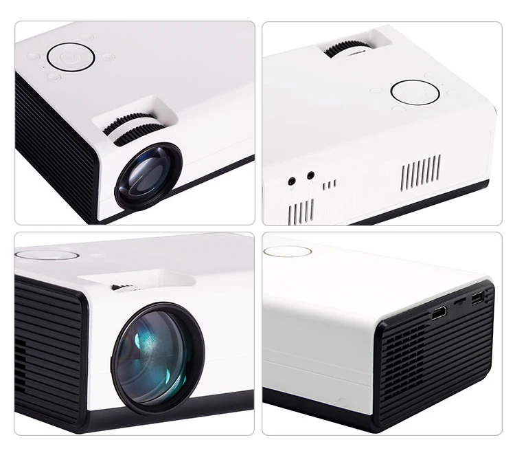 LCD Mini Projector Led Home Theater Video Beamer Supports 1080P Portable Same Mobile Phone Screen Projector Cheap Projector