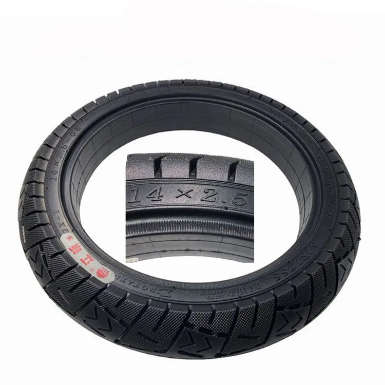 14 Inch Tyre 14x2.50 Solid Tire Thickening and Puncture Proof Wheel Tyre for Electric scooter Parts