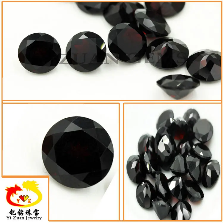 YZ Wholesale Garnet all shape customize and  direct cut  natural gemstone rough oval facet cut garnet stone for jewelry