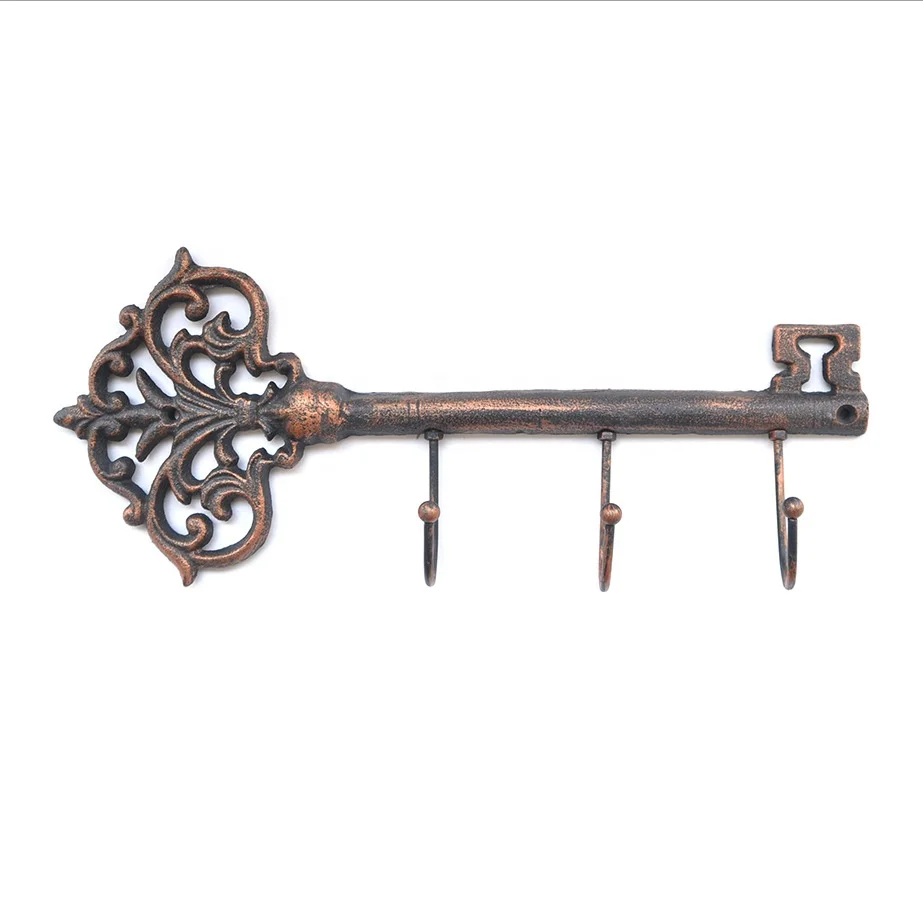Decorative Rustic Hanger Holder Wall Mounted Metal Cast Iron Vintage Key Hooks
