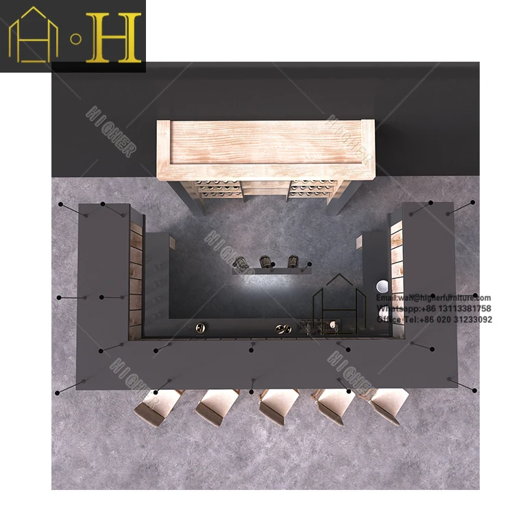 Good Quantity Food Counter Coffee Shop Interior Design Modern Coffee Shop Kiosk Mall Design