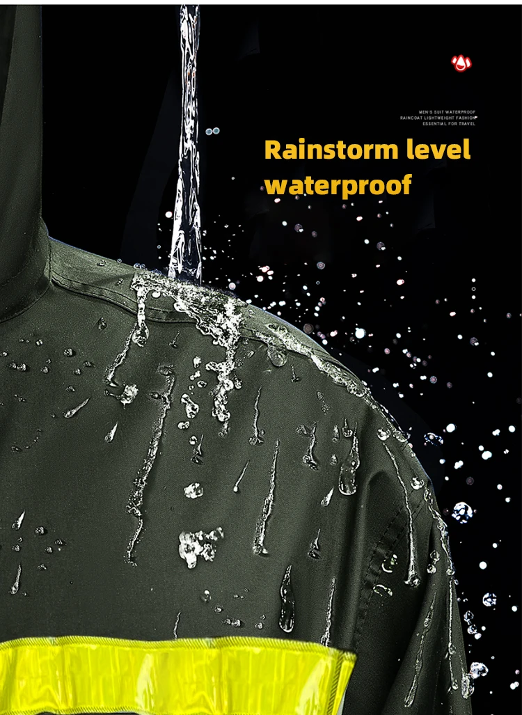 Оптовая продажа армейский зеленый светоотражающий водонепроницаемый плащ унисекс пончо для взрослых дизайн дождевик свободный рабочий дождь настраиваемый