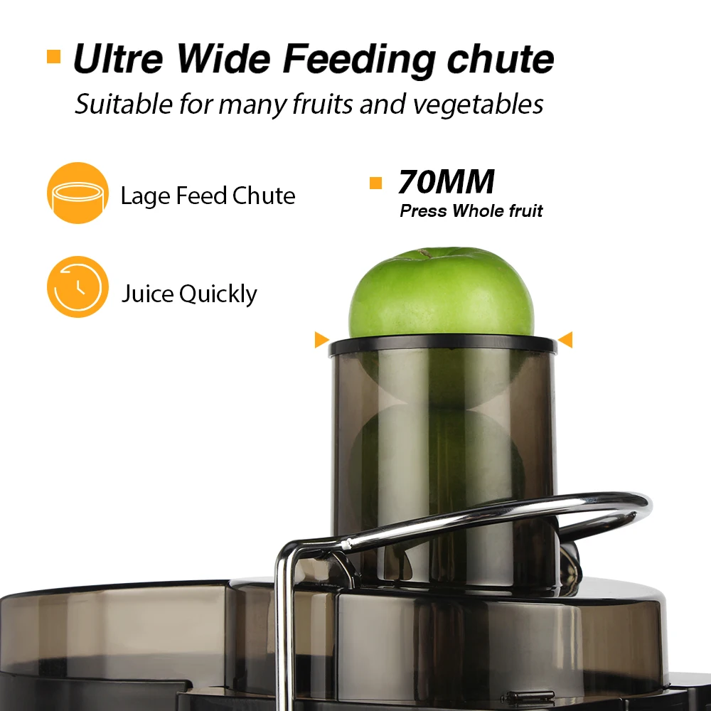 Stainless Steel Housing Electric Juicer Blender and High-quality Juice Extractor OEM Factory With 550ml Juice Cup