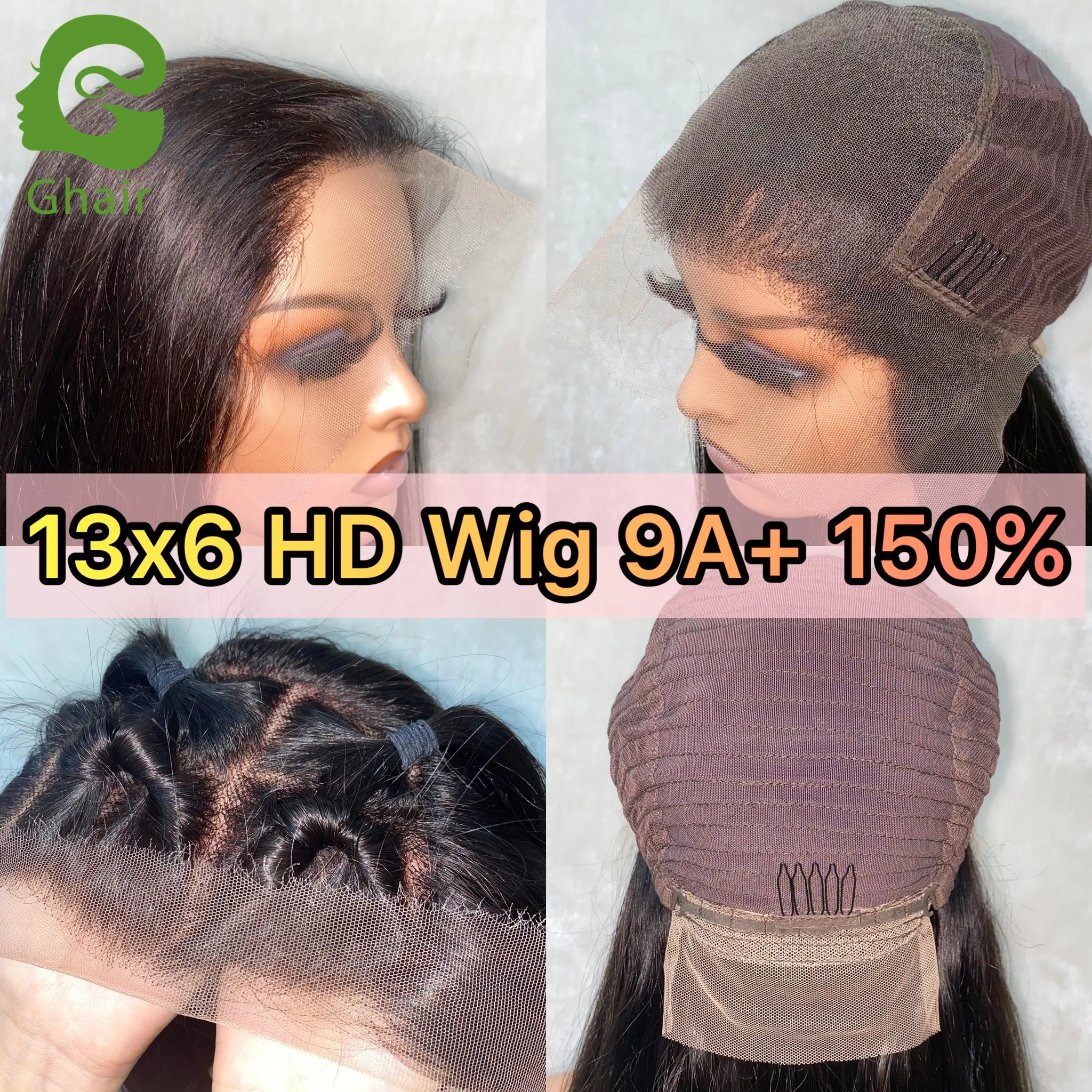 
Wholesale invisible cuticle aligned remy pre plucked hd lace wig 13x6 transparent hd lace frontal wig for black women 