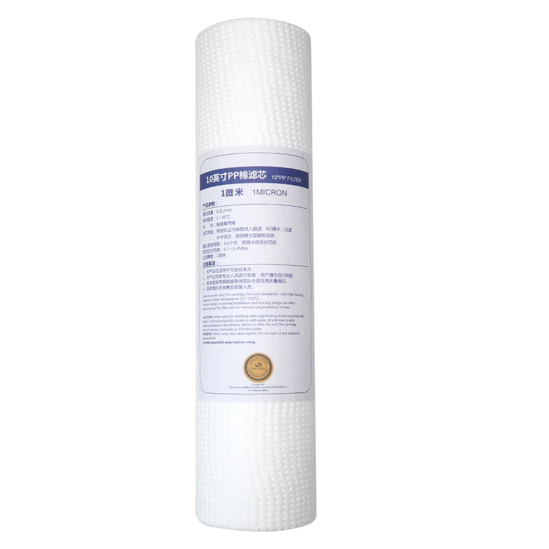 10 inches high flow quick connect pleated udf pp cto t33 ro membrane ptfe activated carbon block water filter cartridge