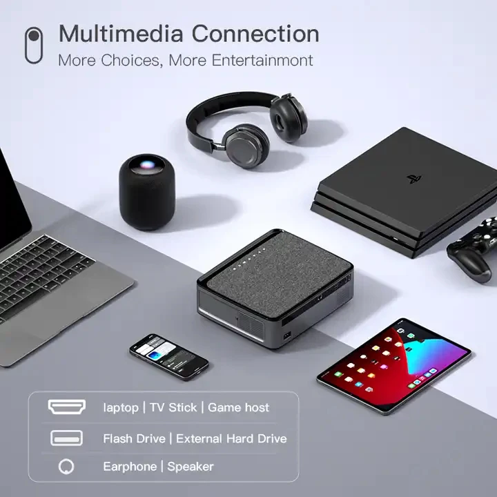 RIGAL P1 video projectors presentation equipments theater home digital auto focus 4k mini video tv projectors