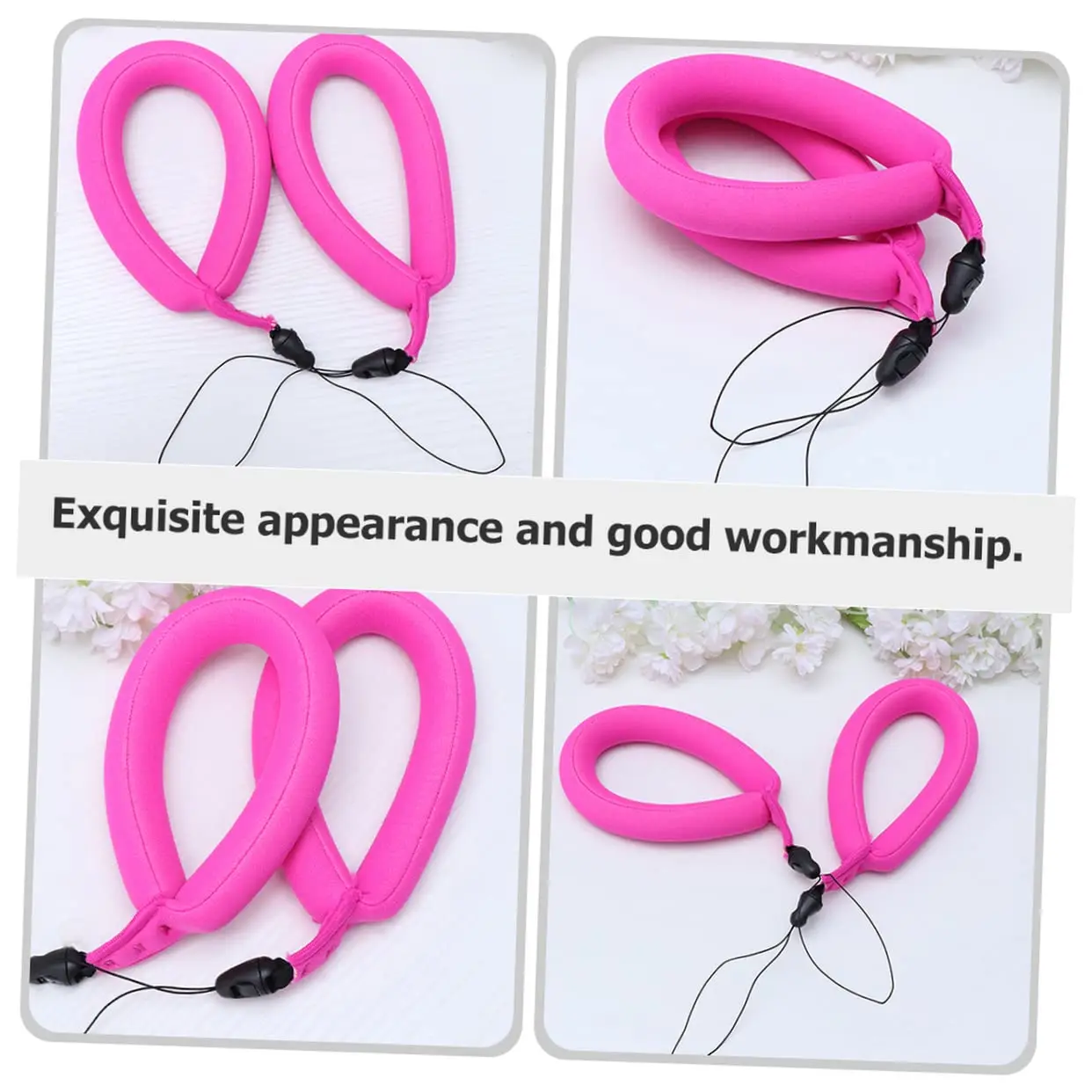 Custom Logo Neoprene Outdoor Camera Float Wrist Strap Mobile Phone Sponge Float Lanyard Keychain DIY Wristlet Key Chains